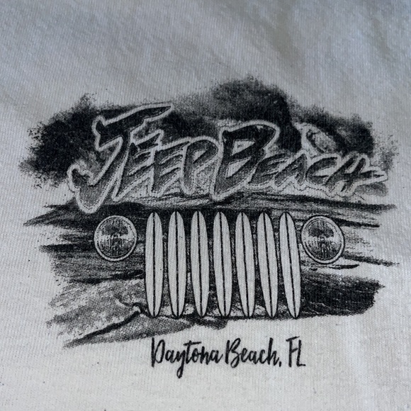 Jeep Beach/Landshark White T Shirt - Picture 2 of 4
